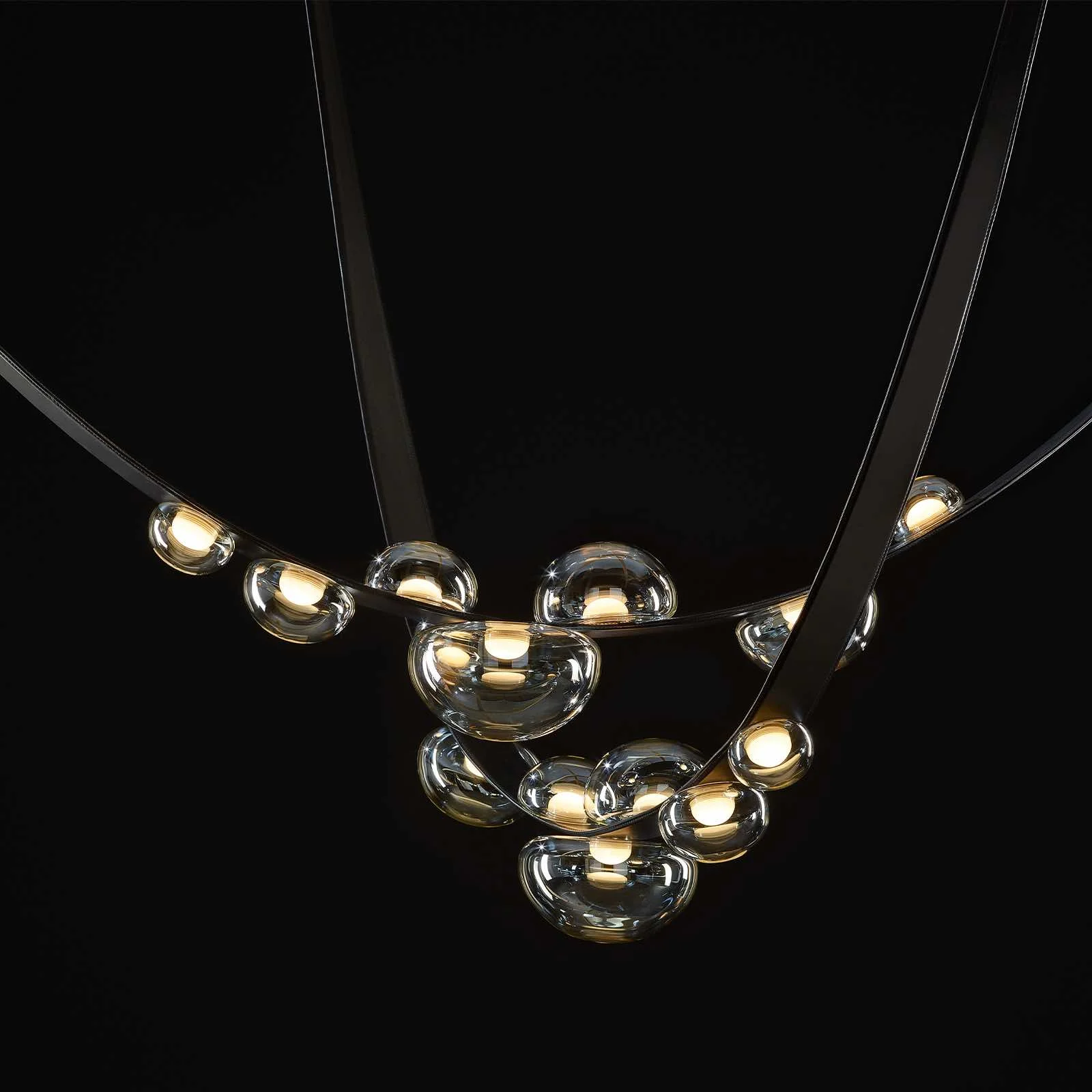 single pendant leather / iridescent metal-coating - Image 6