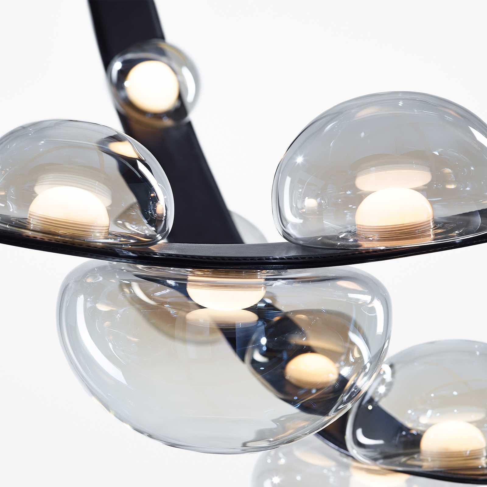 single pendant leather / iridescent metal-coating - Image 3