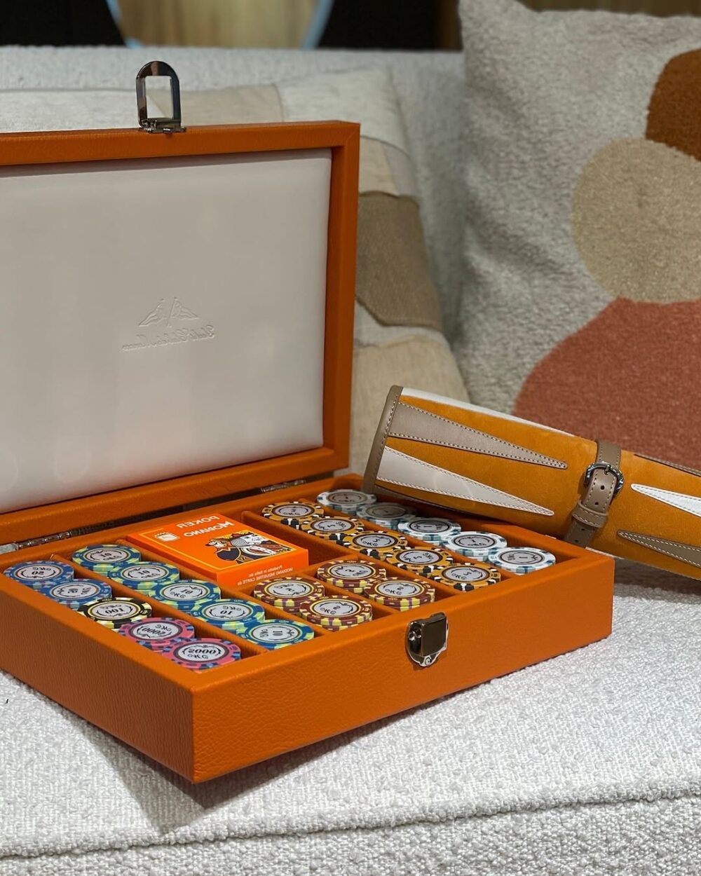 Poker set 440 chips Buffalo Orange - Image 4
