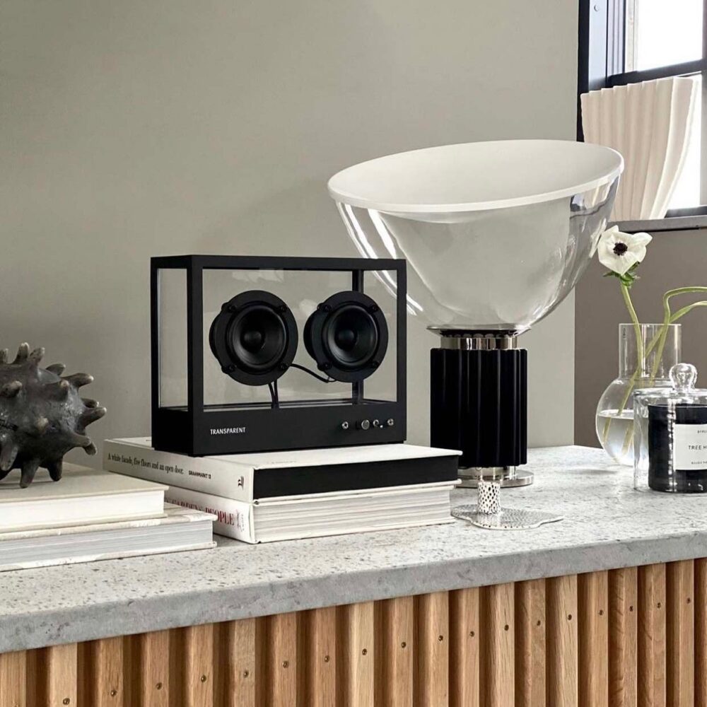 Small Transparent Speaker - Black - Image 9