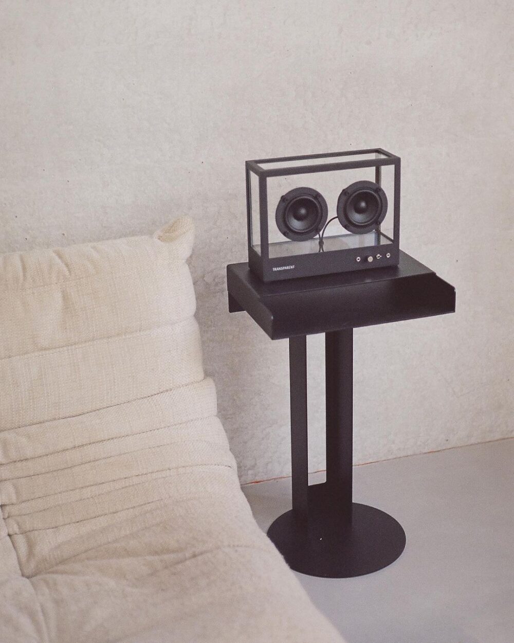 Small Transparent Speaker - Black - Image 10