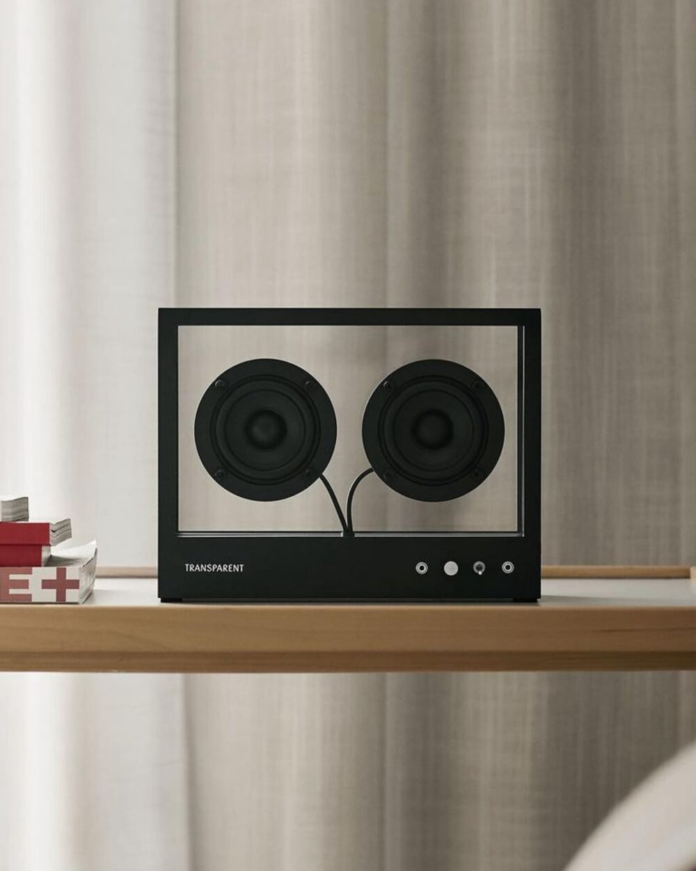 Small Transparent Speaker - Black - Image 12