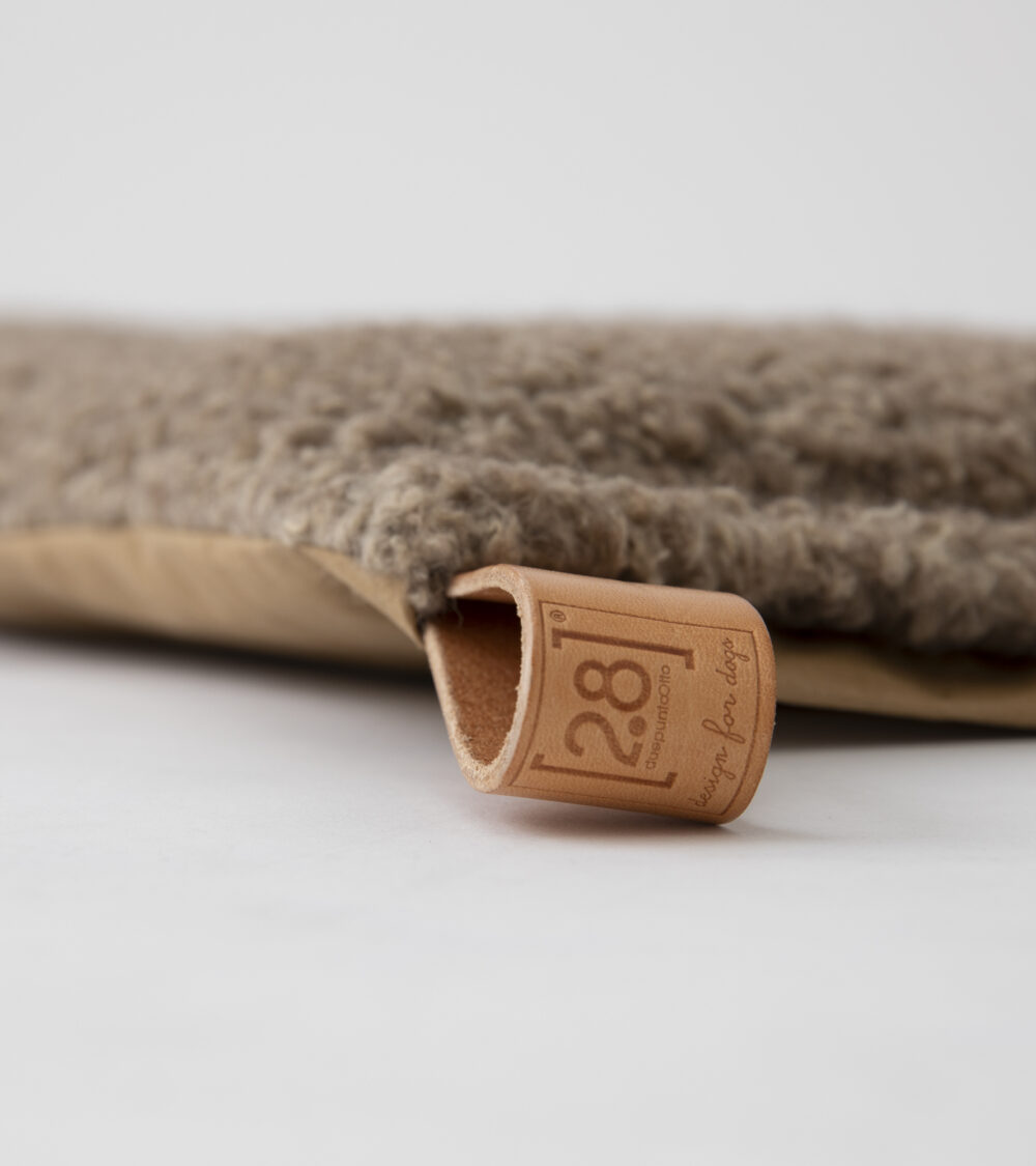 Wool Slim Dog Cushion - Havana - Image 3
