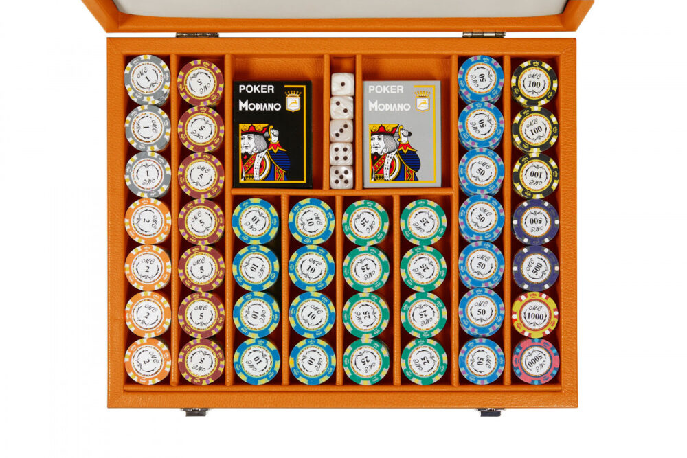 Poker set 440 chips Buffalo Orange - Image 2