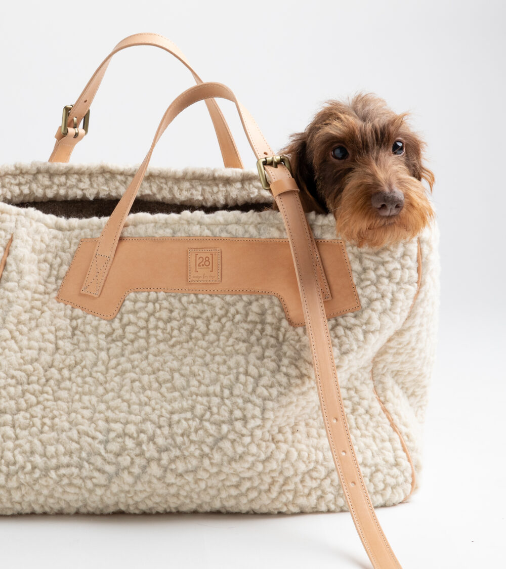 Bouclé Wool Dog Bag - Image 5