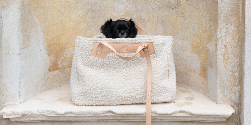 Bouclé Wool Dog Bag - Image 6