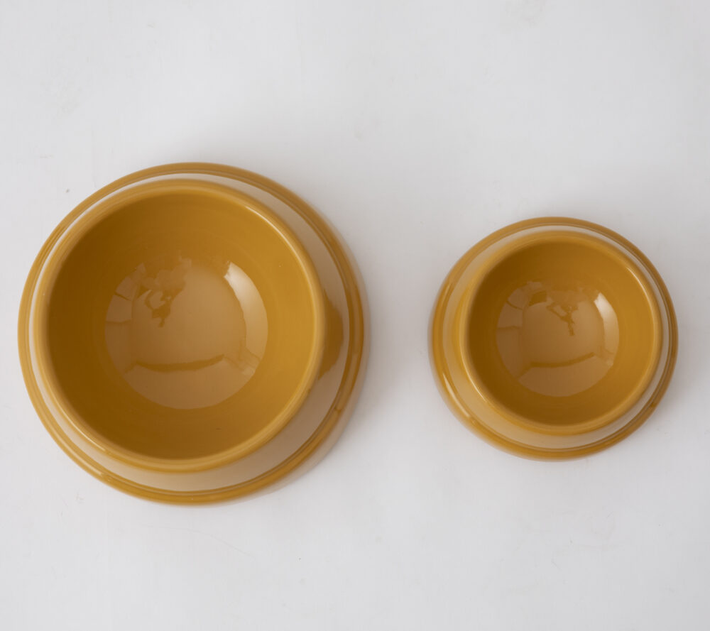 Ceramic Dog Bowl - Glowy barley - Image 2