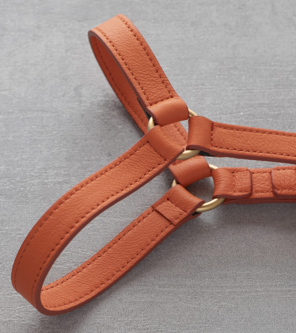 Nappa Leather Harness - Orange - Image 2
