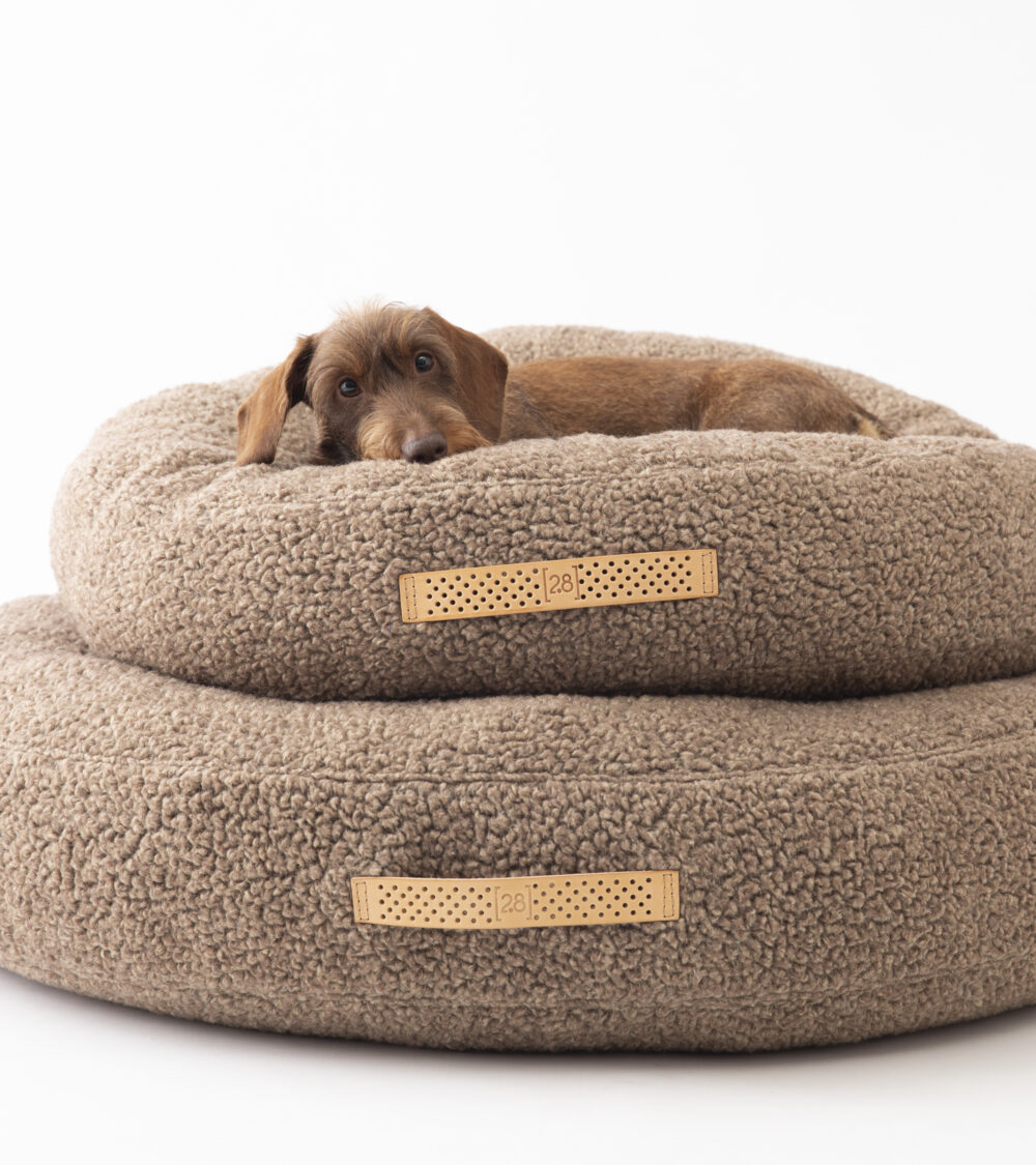 Round Cushion Bouclé Wool - Natural