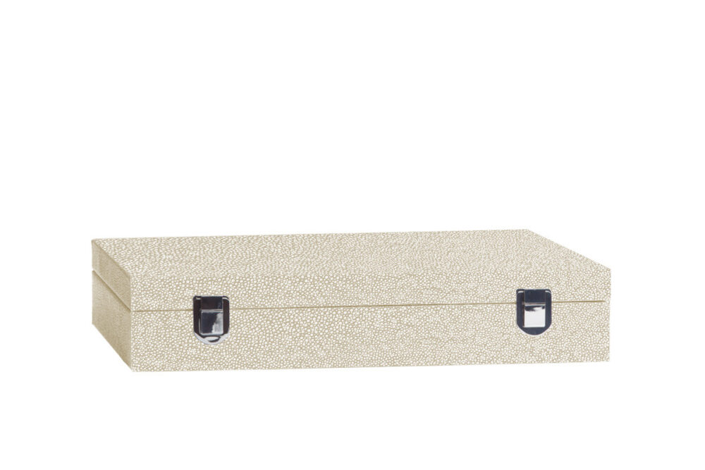 Poker set 440 chips Shagreen Beige - Image 3