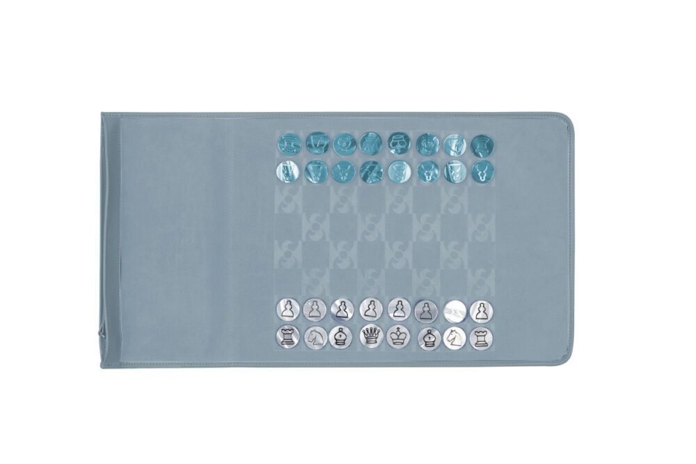 Travel Chessboard Velours Ciel