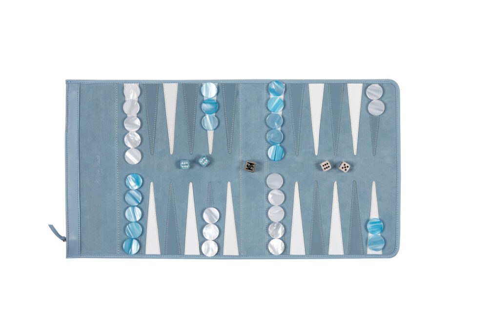Backgammon travel set Velours Ciel