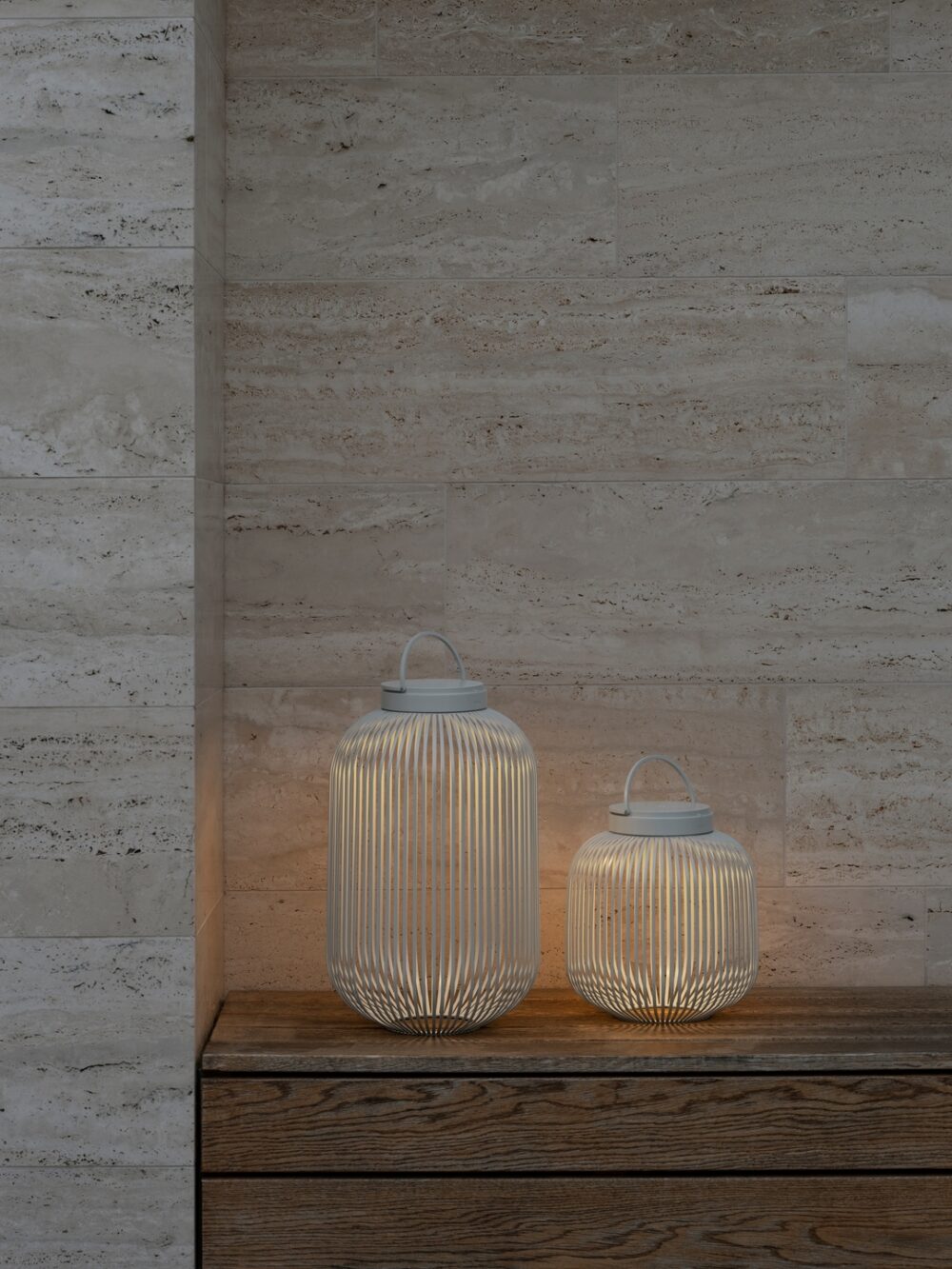 Mobile LED Lamp - Colour Silk Gray Size L - Image 4