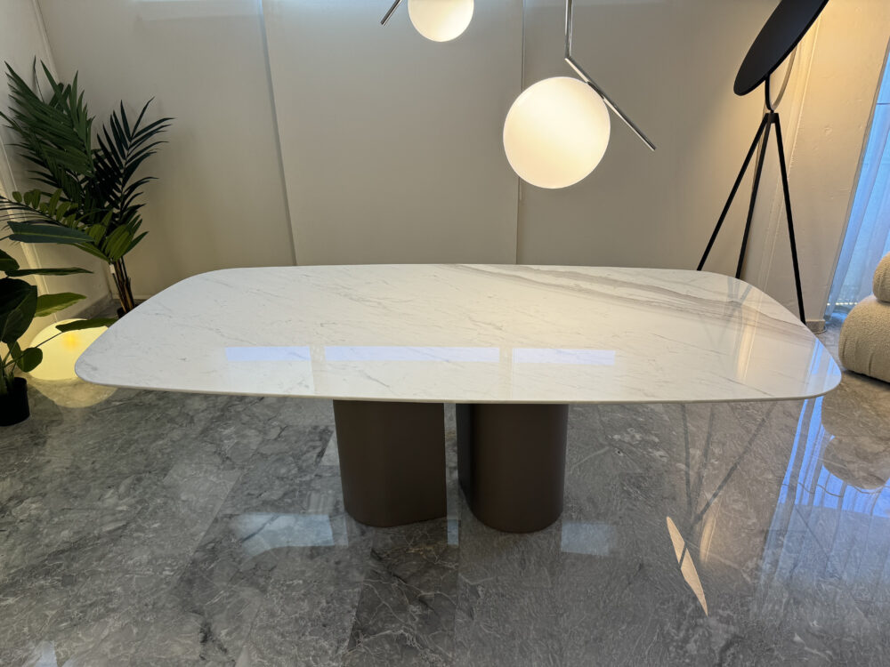 Dakry Dining Table - Volakas Marble